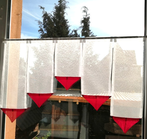 Scheibengardinen weiß - scheibengardinen, b