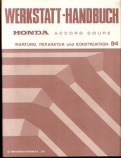 Werkstatthandbuch Reparaturanleitung HONDA ACCORD COUPE Wartung REPARATUR Konstr