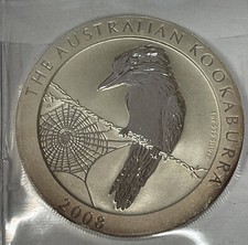 1 Doller 2008 ELIZABETH II - 1 OZ 999 Silber The Australian Kookaburra 