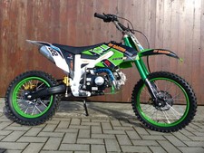 125ccm Dirtbike Pitbike PRO 612 4Takt 4 Gang 17/14 Enduro Cross Motorrad Grün