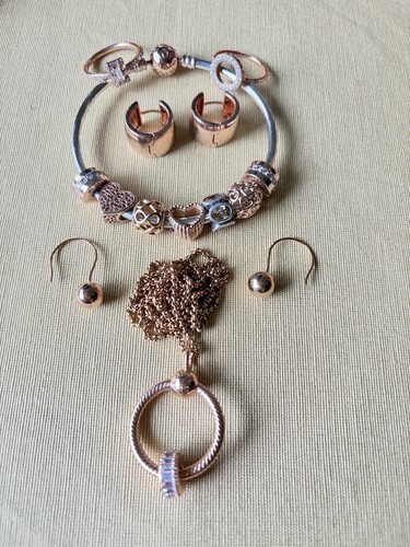 Pandora rosegold wie neu - pandora, set