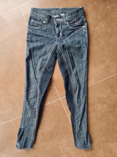 Reithose mädchen hkm blau - reithose, hkm,