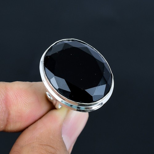 Schwarzer spinell oval - schwarzer,