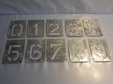 Schriftschablonen Satz Zahlen