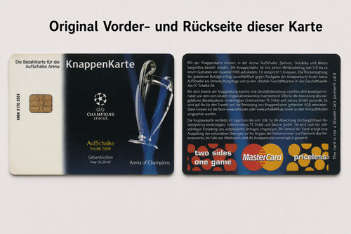 Knappenkarte schalke champions - knappenkarte,
