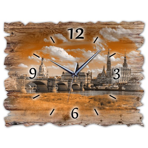 Holz wanduhr leise - holz,