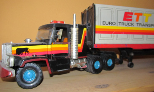 Ddr blech spielzeug truck - blech-spielzeug, truck/