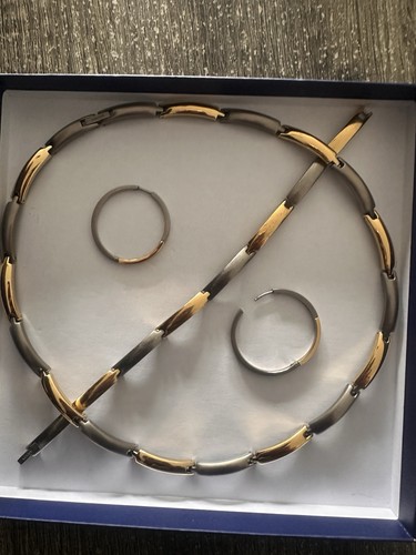 Titan schmuckset gold - schmuckset, gold/silber