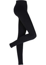 Neu Seamless Leggings mit Bauchweg-Effekt Gr. 36/38 (S) Schwarz Damen-Hose Pants