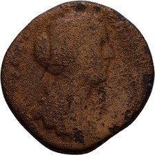 Rom Sesterz Bronze 30 mm/ 18,6 g   Original Münze #TXO445