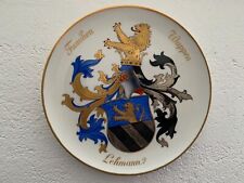 Meissen - Prunkteller / Wappen Teller -Familie Lehmann -  23 cm