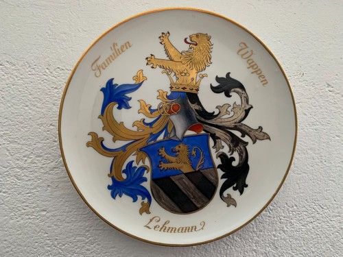 Meissen prunkteller wappen - meissen,