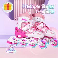 Verstellbare Inline-Skates für Kinder-Schlittschuhe mit leuchtenden Rädern