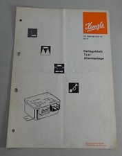 Elektrischen Schaltplan Kienzle Taxi Alarmanlage von 1971