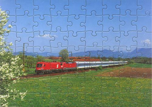 Eisenbahn kinder puzzle - kinder-puzzle, ·
