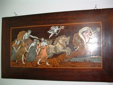 Barock Bild Einlegearbeiten, Mythologische Darstellung „ Helios im Sonnenwagen "
