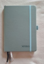 Spitzen Notizbuch Hardcover PU Leder A5 dotted Tasche 3 Bänder plus Loop mint