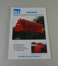 Prospektblatt / Broschüre BvL Greifschaufel