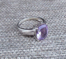 (E)  925er Silber Amethyst Ring  19mm / Damenring Amethyst