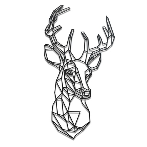Wanddekoration hirsch - wanddekoration, |