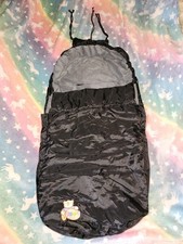 Kinderwagen Fußsack Bruin Schwarz Warm Dick Gefüttert Herbst Winter Schlafsack