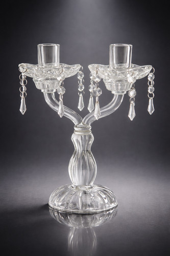 Glas kandelaber kerzenleuchter - kandelaber,