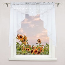 Scheibengardinen mit Tunnelzug