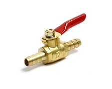 In-Line Benzinhahn Messing 8mm