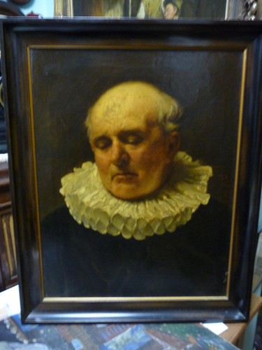 Antikes ölgemälde portrait - antikes,