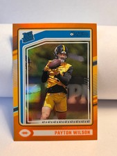 2024 Donruss Rated Rookie PAYTON WILSON #342 – Nr. /41 – Pittsburgh Steelers
