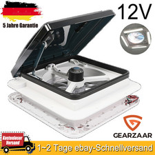 Dachfenster Dachluke Dachhaube inklusive 12V Ventilator und LED-Beleuchtung