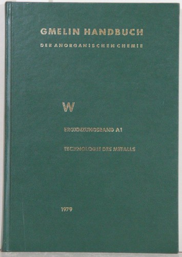 Gmelin handbuch handbook - handbuch,