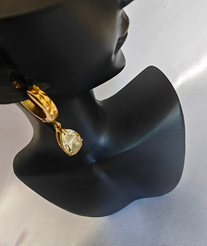 14k gelbgold creolen mit - gelbgold,
