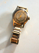 Anker Armbanduhr Handaufzug vergoldet Herren Vintage Edelstahl 50er (F025-1104)