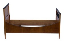 Antikes Bett Biedermeier um 1840 Weichholz Mahagoni schwarz ebonisiert Gäste