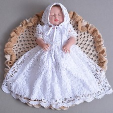 Baby Mädchen Spitze Taufkleid