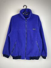 Patagonia Rare Vintage Full Zip Hoodie Sweatshirt Blue Size XL
