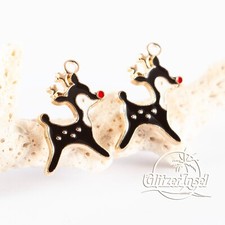 2x Reh Hirsch Anhänger 21mm