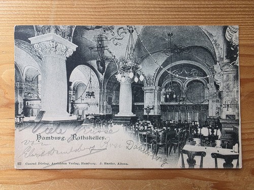 Hamburg rathskeller 1899 - ak,