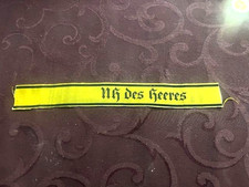 2 WK  Wehrmacht Heer Ärmelband für Nachrichtenhelferinnen " NH des Heeres "
