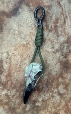 Odin Schlüsselanhänger Wikinger Raben Schädel Munin Hugin Paracord Lanyard Skull