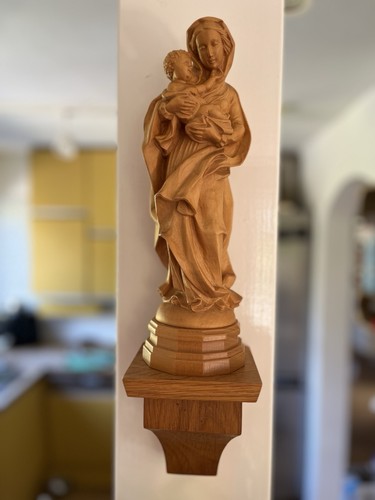 Maria mit jesus skulptur holz - maria,