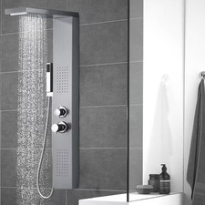 Edelstahl-Duschpanel mit