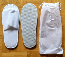 2 x Paar Hotelslipper Hausschuhe Einweg Slipper Hotel Pantoffeln  Schuhe  NEU 