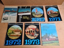 7× Modell Eisenbahn Kalender 60er 70er DDR Deutsche Reichsbahn alt