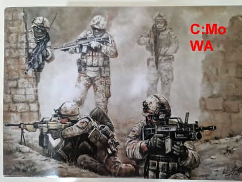 Postkarte german infantry - (german,