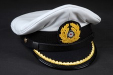 Schirmmütze Kapitänleutnant der Kriegsmarine - Knautschmütze - weiß