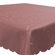 Tischdecke Damast Ornamente eckig Circle Struktur bügelfrei pflegeleicht