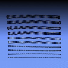 2 Stück 150 mm lange Druckfedern Federstahldraht  ø 3, 4, 5, 6, 7, 8, 9, 10 mm 