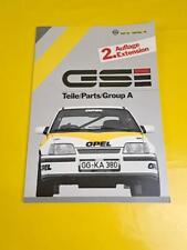 Ersatzteilkatalog Opel Kadett E GSi 2 Auflage Gruppe A Ersatzteile Liste Katalog